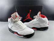 Nike Air​ Jordan 5 Retro Fire Red Silver Tongue DA1911-102 - 5