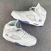 Nike Air​ Jordan 5 Retro Metallic White 136027-130 - 3