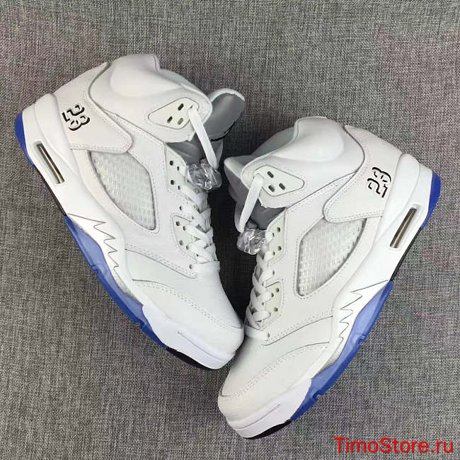 Nike Air​ Jordan 5 Retro Metallic White 136027-130 - 1