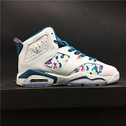 Nike Air​ Jordan 6 Retro White Laser Fuchsia Green Abyss 543390-153 - 4