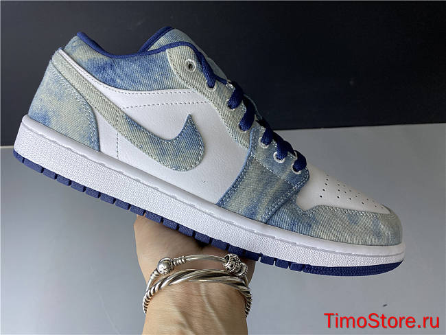 Nike Air Jordan 1 Low Washed Denim CZ8455-100 - 1
