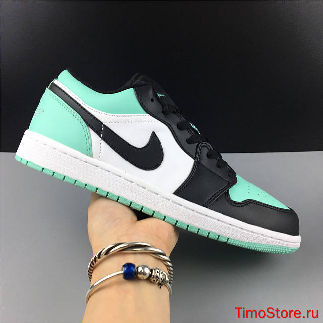 Nike Air Jordan 1 Low Emerald Toe 553558-117  - 1