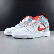 Nike Air Jordan 1 Mid White Topaz Mist 555112-104  - 2