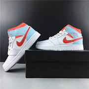 Nike Air Jordan 1 Mid White Topaz Mist 555112-104  - 4