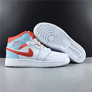 Nike Air Jordan 1 Mid White Topaz Mist 555112-104  - 5