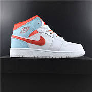 Nike Air Jordan 1 Mid White Topaz Mist 555112-104  - 6
