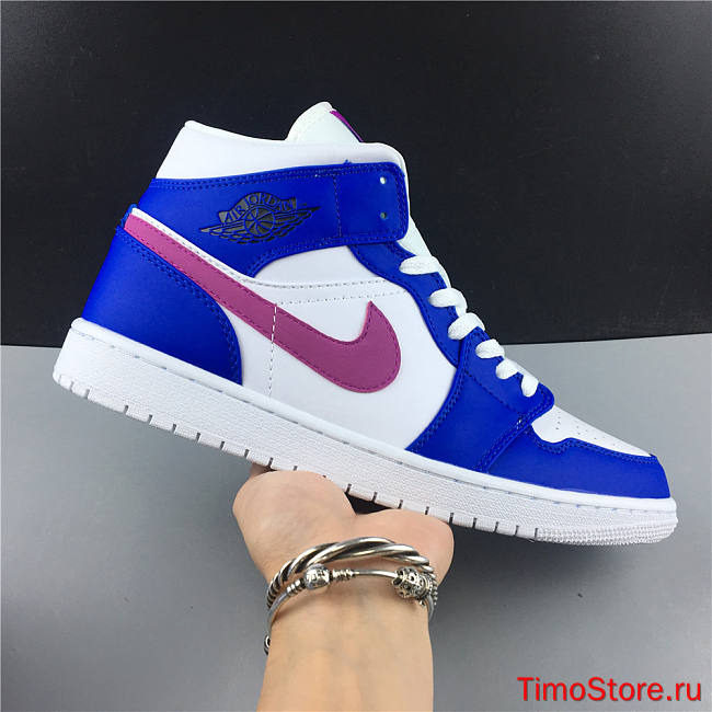 Nike Air Jordan 1 Mid Hyper Royal Hyper Violet 554724-451  - 1