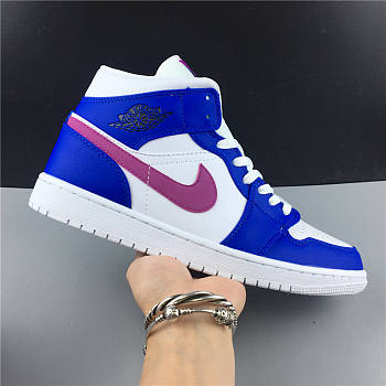 Nike Air Jordan 1 Mid Hyper Royal Hyper Violet 554724-451 