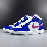 Nike Air Jordan 1 Mid Hyper Royal Hyper Violet 554724-451  - 3