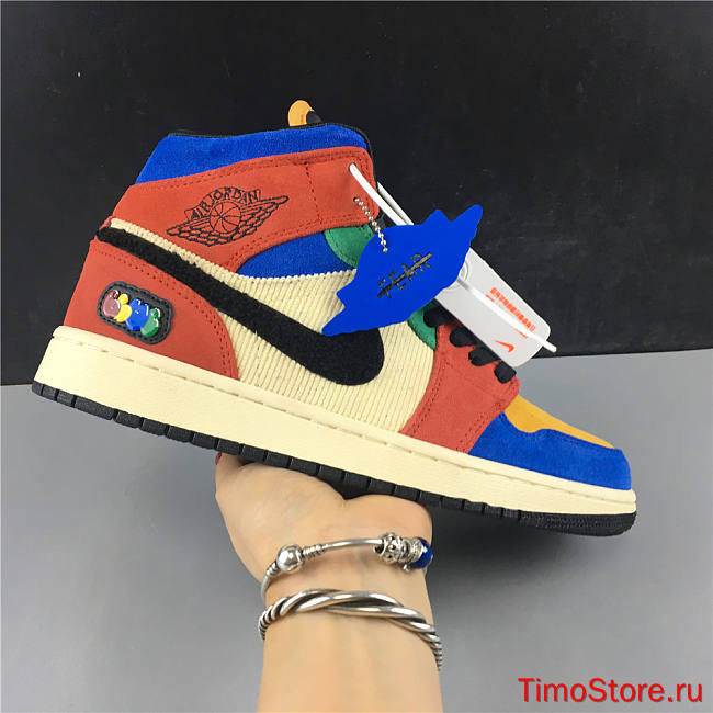 Nike Air Jordan 1 Mid SE Fearless Blue the Great CU2805-100  - 1
