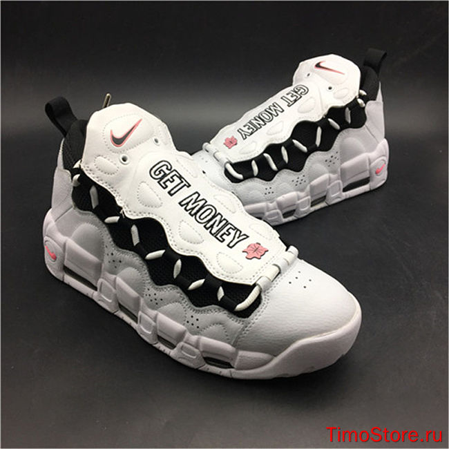 Nike Air More Money White Black Coral Chalk AJ2998-101 - 1