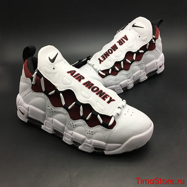 Nike Air More Money White Black Team Red AJ2998-100 - 1
