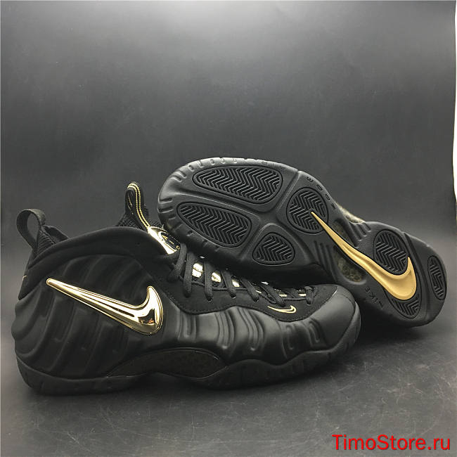Nike Air Foamposite Pro Black Metallic Gold 624041-009 - 1
