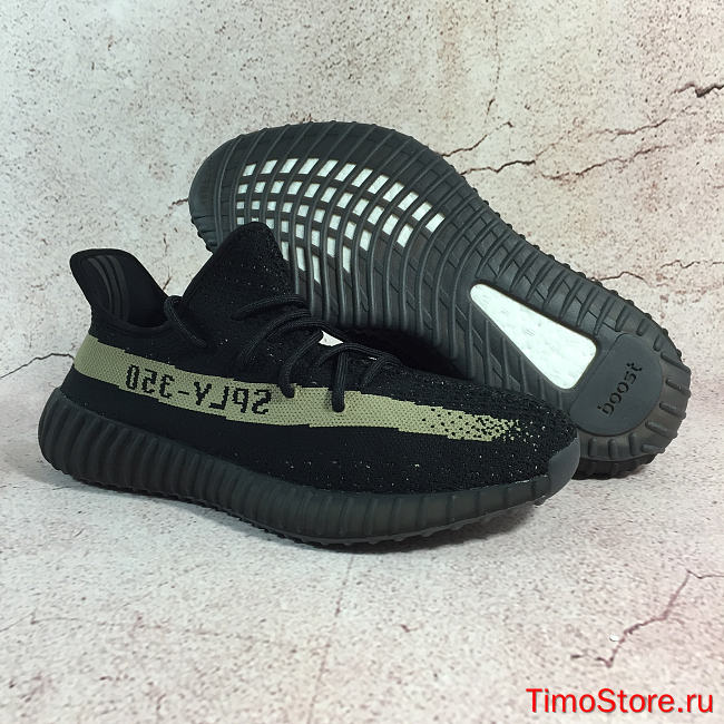 Adidas Yeezy Boost 350 V2 Core Black Green BY9611 - 1