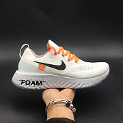 Nike Epic React Flyknit X Off White White AQ0070 100 - 5