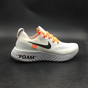Nike Epic React Flyknit X Off White White AQ0070 100 - 2