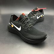Nike Epic React Flyknit X Off White Black - 3