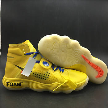 Off-White X Nike React Hyperdunk 2017 Flyknit Yellow AJ4578-700