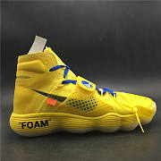 Off-White X Nike React Hyperdunk 2017 Flyknit Yellow AJ4578-700 - 3
