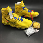 Off-White X Nike React Hyperdunk 2017 Flyknit Yellow AJ4578-700 - 2
