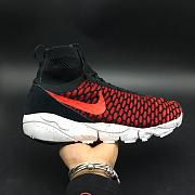 Nike Air Footscape Magista Flyknit Black/Bright Crimson-Gym Red-Cool Grey - 6