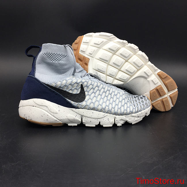 Nike Air Footscape Magista Flyknit Wolf Grey Dark Obsidian - 1