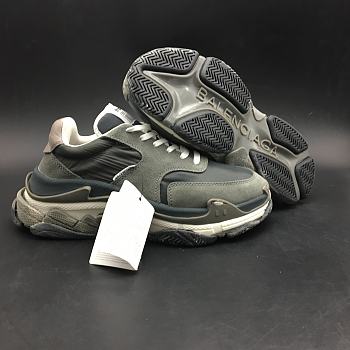 Ba1enc1age Triple S Retro Black and Gray 514006W09S11058