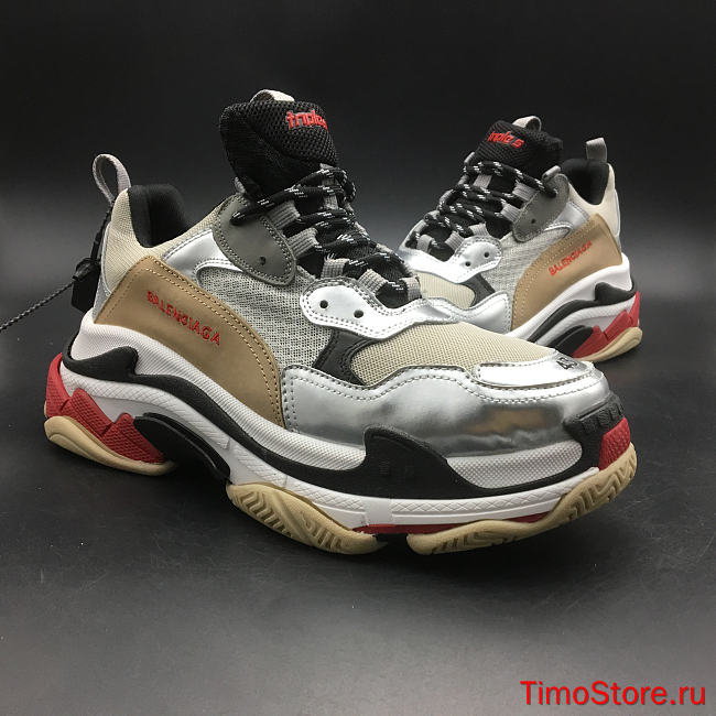 Ba1enc1age Triple S Silver Black 536737W09O31081 - 1