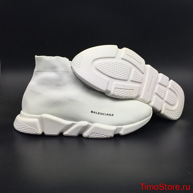 Ba1enc1age Wmns Speed Trainer Mid Triple White 458653W05G09000 - 1