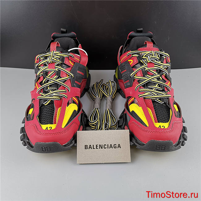 Ba1enc1age Track Trainers Burgundy Black 542023W1GB86575 - 1