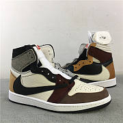 The Shoe Surgeon x Air Jordan 1 High 'Travis Scott Earth Tone Scrap Leather' - 1
