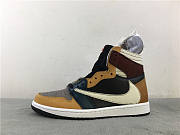 The Shoe Surgeon x Air Jordan 1 High 'Travis Scott Earth Tone Scrap Leather' - 6