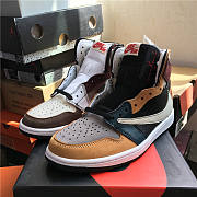 The Shoe Surgeon x Air Jordan 1 High 'Travis Scott Earth Tone Scrap Leather' - 4