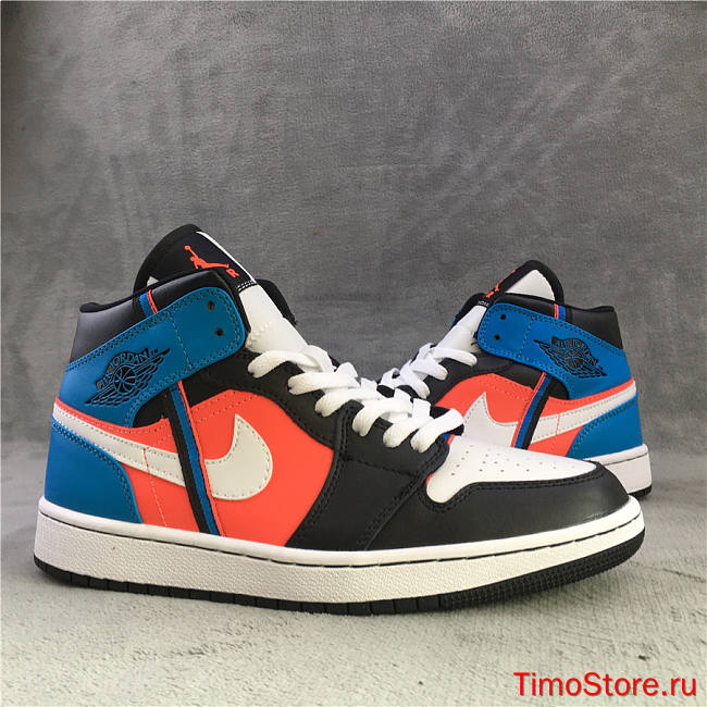 Nike Air Jordan 1 Mid Tri Color Ribbons CV4891-001 - 1