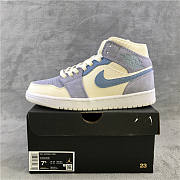 Nike Air Jordan 1 Mid Mixed Textures Blue DA4666-100 - 4