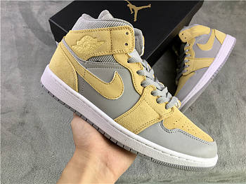 Nike Air Jordan 1 Mid Mixed Textures Yellow DA4666-001