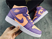 Nike Air Jordan 1 Mid Paint Splatter Orange Purple AV5172-800 - 2
