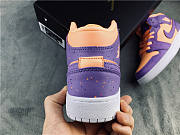 Nike Air Jordan 1 Mid Paint Splatter Orange Purple AV5172-800 - 3