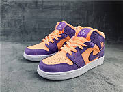 Nike Air Jordan 1 Mid Paint Splatter Orange Purple AV5172-800 - 5