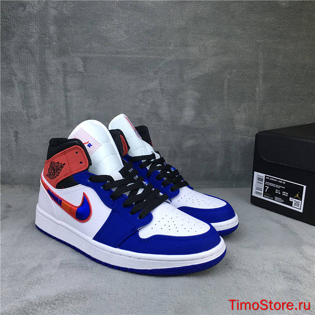 Nike Air Jordan 1 Mid Multi-Color Swoosh 852542-146 - 1