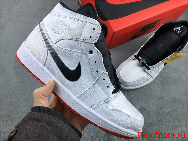 Nike Air Jordan 1 Mid SE Fearless Edison Chen CLOT CU2804-100 - 1