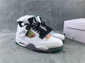 Nike Air Jordan 4 Retro Lucid Green Rasta AQ9129-100 