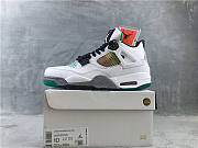 Nike Air Jordan 4 Retro Lucid Green Rasta AQ9129-100  - 4