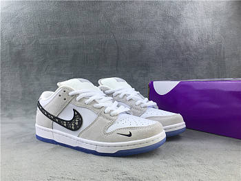 D1or x Nike SB Dunk Low Pro Wolf Grey/White-Sail BQ6817 002