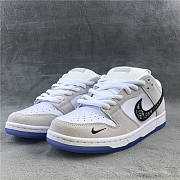 D1or x Nike SB Dunk Low Pro Wolf Grey/White-Sail BQ6817 002 - 2