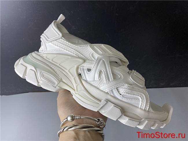 Ba1enc1age Wmns Track Sandal Triple White 617543W2CC19000 - 1