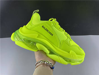Ba1enc1age Triple S Clear Sole Fluo Yellow 541624W2FF13720