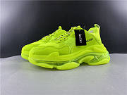 Ba1enc1age Triple S Clear Sole Fluo Yellow 541624W2FF13720 - 6
