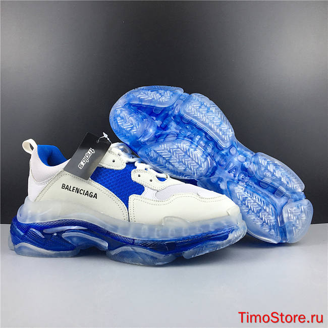 Ba1enc1age Triple S Clear Sole White Blue 541624W09E11772 - 1
