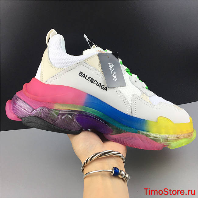 Ba1enc1age Triple S Clear Sole Rainbow 544351W09E11895 - 1